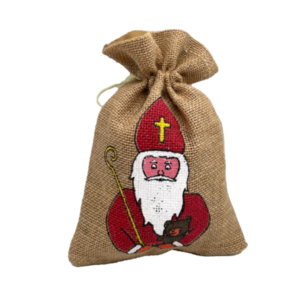 Jutesack Nikolo natur 32x21 cm