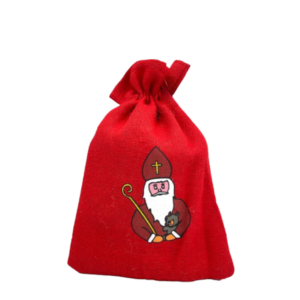 Jutesack Nikolo rot 37x26 cm