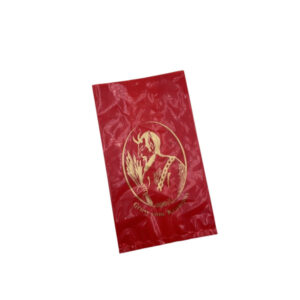 Krampus Sackerl rot mit Motiv 27,5x16 cm