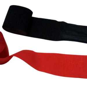 Kreppgirlande rot/schwarz 4er Set