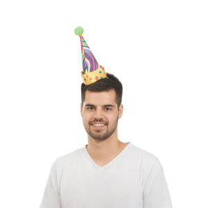buntes Partyhütchen mit Quaste sort.