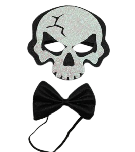 Glitter Totenkopf Verkleidungsset