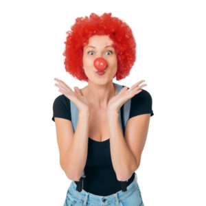 rote Clown Perücke
