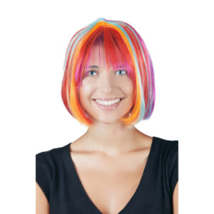 bunte Bob Perücke