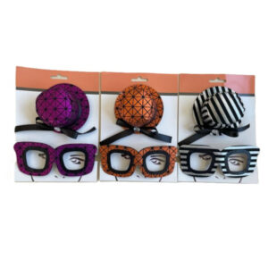 buntes Hütchen mit Brille sort.