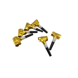 Metallic Luftrüssel gold 6er Pack
