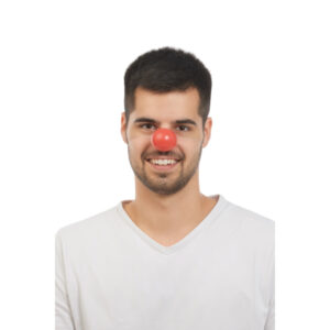 rote Clownnase 4er Set