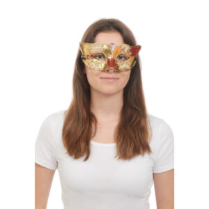 venezianische Maske Dame gold
