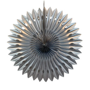 Fächer silber, 40 cm