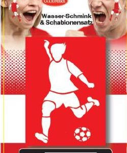 Schminke mit Schablone