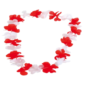 Hawaii Kranz rot/weiß