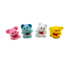Pom Pon Bärchen bunt, 3 cm