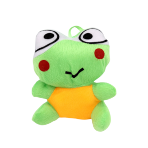 Plüschfrosch sitzend grün, 19x14,5 cm
