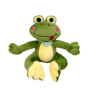 Plüsch Frosch sitzend mit Halstuch 22 cm