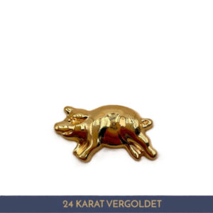 Vergoldetes Schweinchen 24 Karat