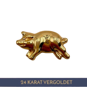 Vergoldetes Schweinchen 24 Karat