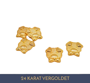 Vergoldetes Schweinchen 24 Karat