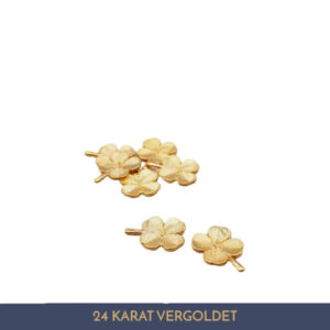 Vergoldetes Kleeblatt 24 Karat