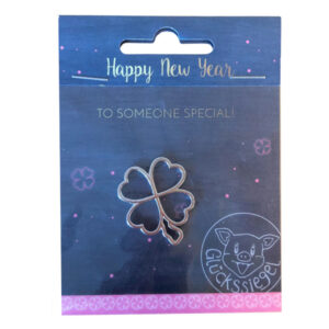 Metallkleeblatt in Verpackung