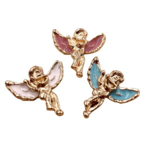 goldener Engel mit bunten Flügeln sort.