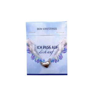 Metallherz mit Flügel gold/silber in Verp.