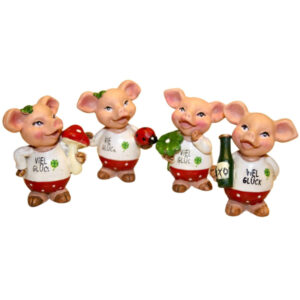 Schweinchen mit weißem T-Shirt sort.