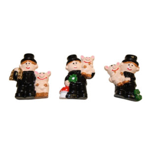 Rauchfangkehrer mit Minischweinchen sort.