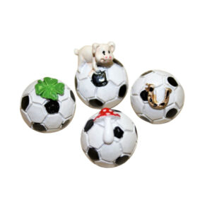 Fußball mit Glücksmotiv sort.