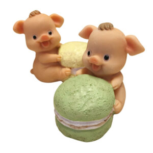 Macaron Schweinchen sort.