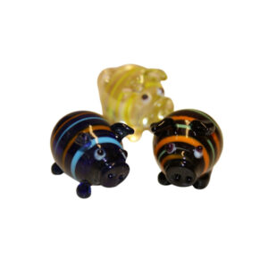 Glasschwein gestreift sortiert