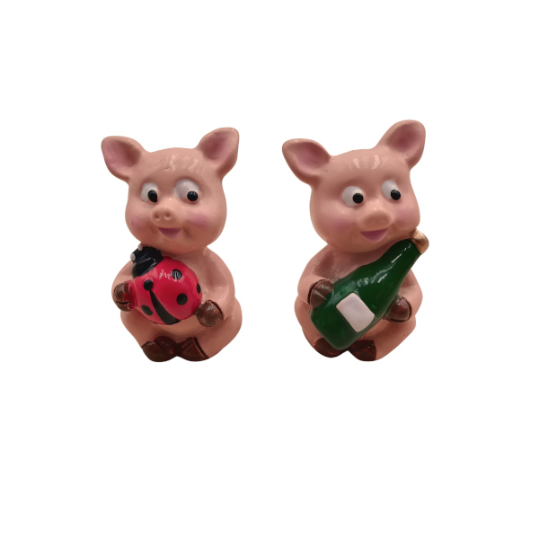 Schweinchen mit Glücksbringern sort.