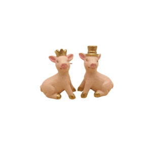 Schwein mit Krone oder Hut