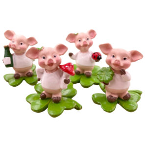 Schweinchen mit weißem T-Shirt sort.