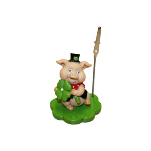 Klee-Fotohalter mit dickem Schwein