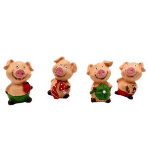 lustiges Schweinchen mit Glücksbringer sort.