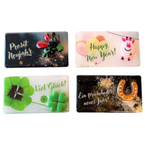 Neujahrsmagnet sort.