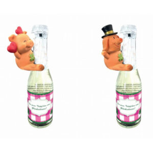 Flaschenhalter Schweinchen sort.