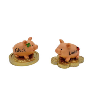 Ferkel auf Münzen sort.