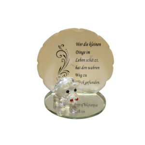 Glastafel "Zitate" mit Schwein sort.