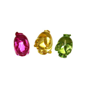 Glasschwein einfärbig bunt sort.