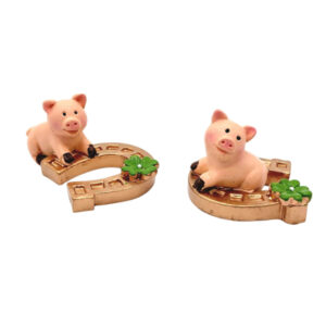 Schweinchen auf Hufeisen sort.