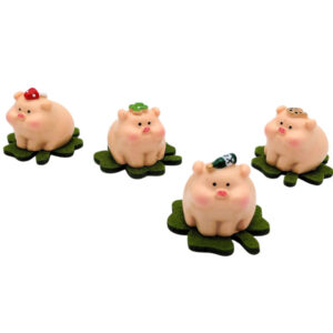 dickes Schweinchen auf Kleeblatt sort.