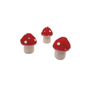 Pilz mit roter Kappe sort.
