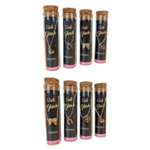 Halskettchen im Fläschchen gold/silber sort.