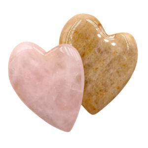 Halbedelstein Herz sort.