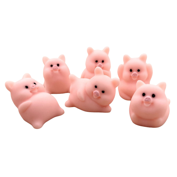 rosa Glücksschweinchen sort.