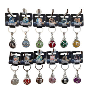 Schlüsselanhänger Sternzeichen bunt sort.