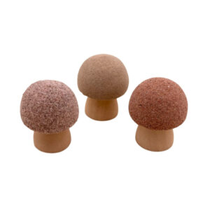 Holzpilz mit lila/rosa Kappe sort.