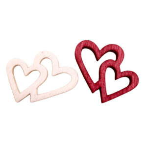 Holz Doppelherz sort.