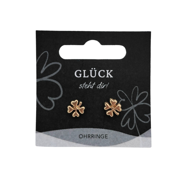 Ohrstecker gold sort. (auf Karte)